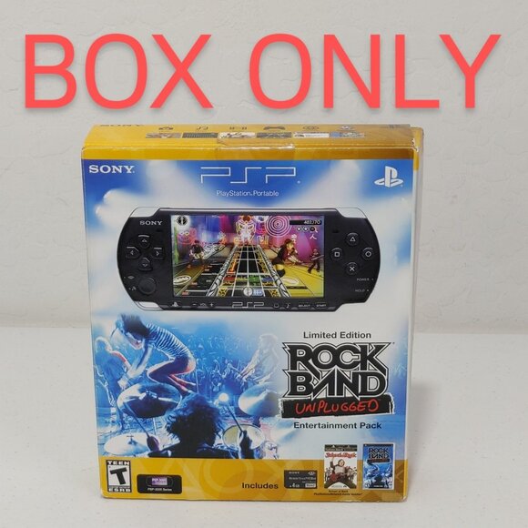 PSP 3001 XPB / 98903 -EMPTY BOX ONLY- Limited Edition Rock Band Unplugged - Picture 2 of 7
